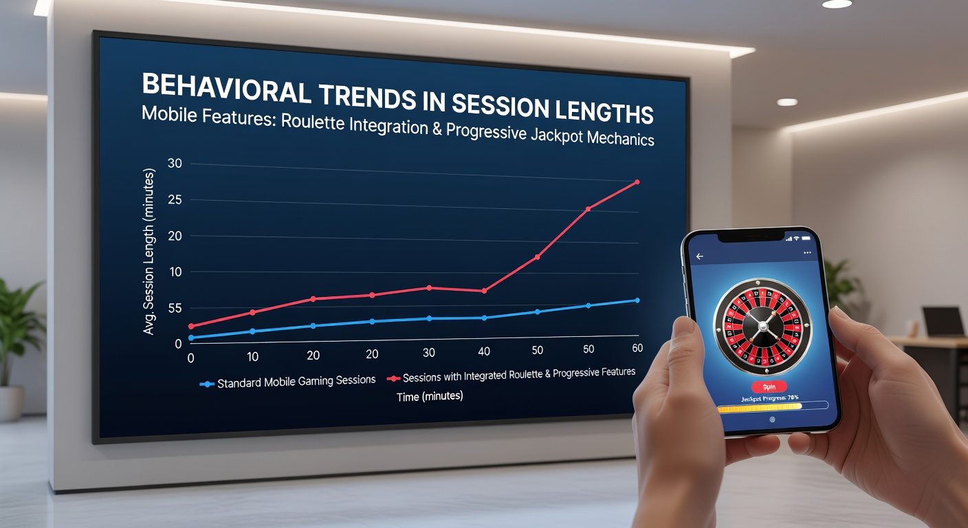 Analytics dashboard displaying session length graphs comparing hybrid roulette-slot mobile games versus traditional formats