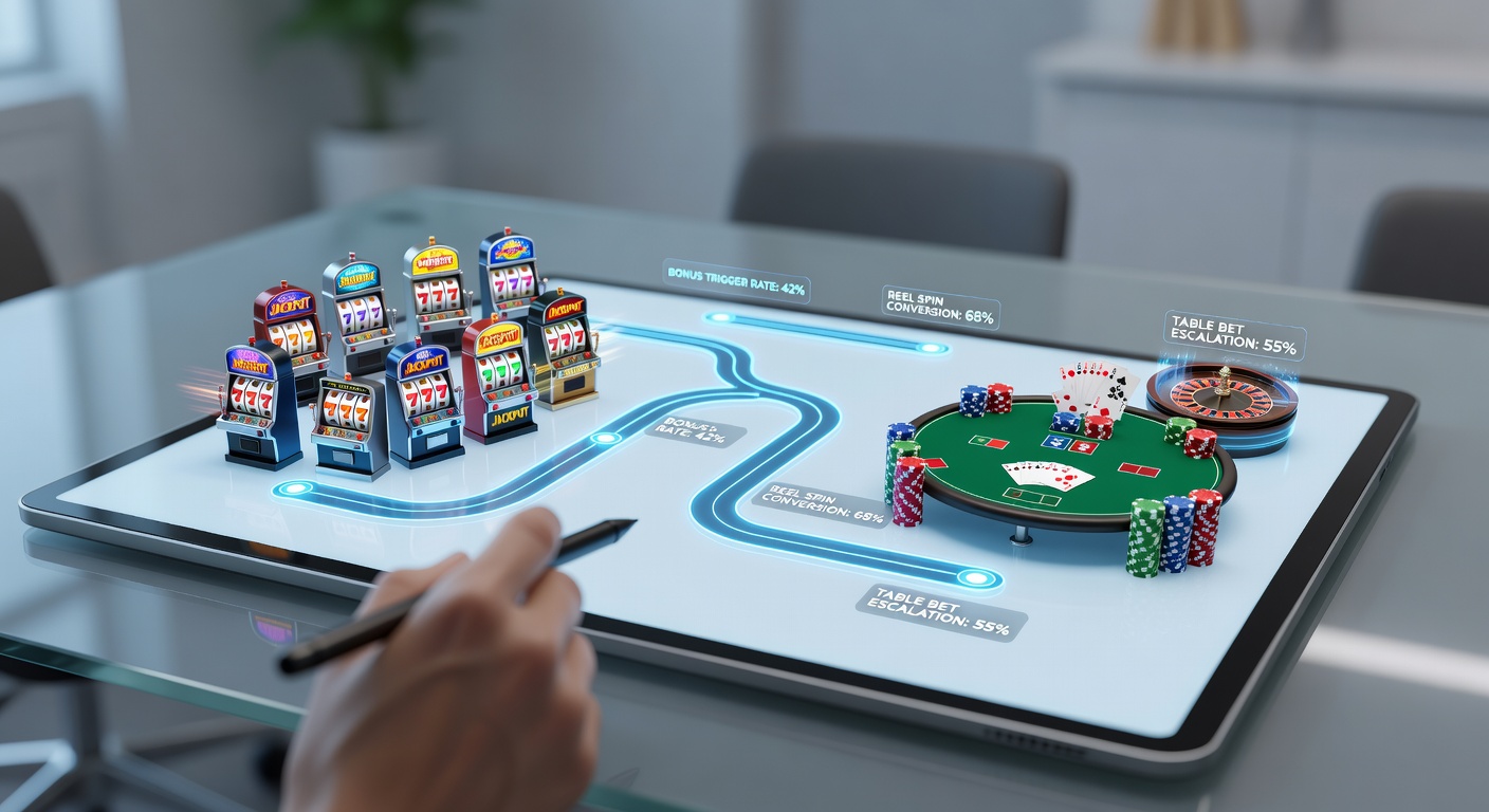 Analytics dashboard mapping bonus flow from slots to live dealer tables on mobile devices