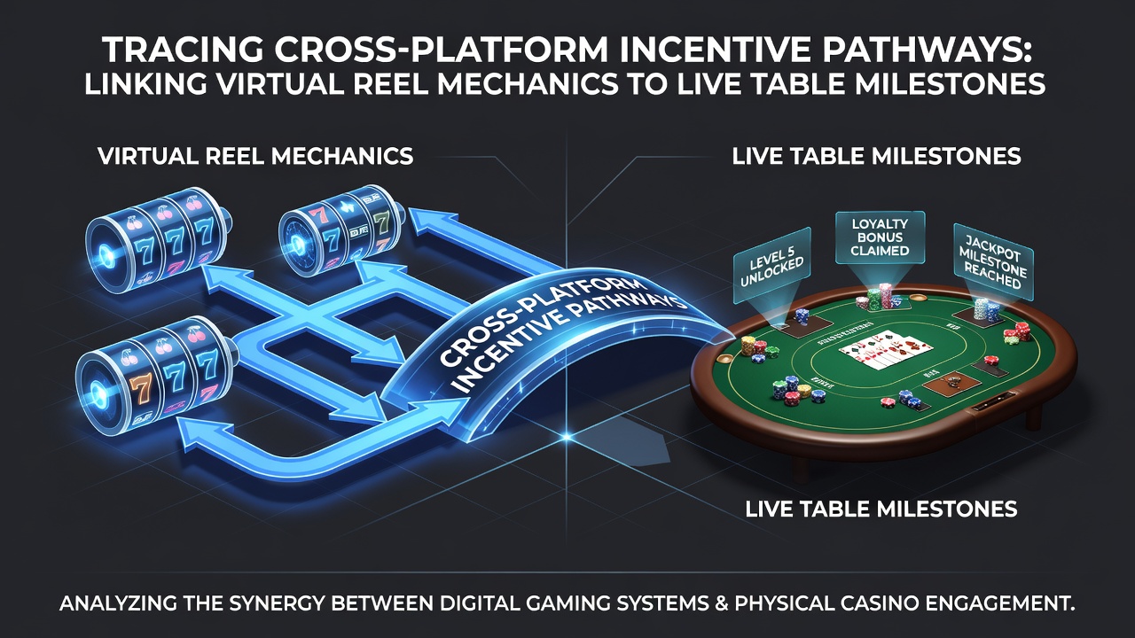Illustration of cross-platform tracking between slot reels and live casino tables