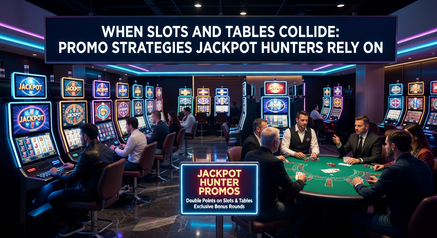 Dynamic screenshot of a casino app displaying a hybrid promo: slot free spins converting to live blackjack chips with a glowing jackpot meter
